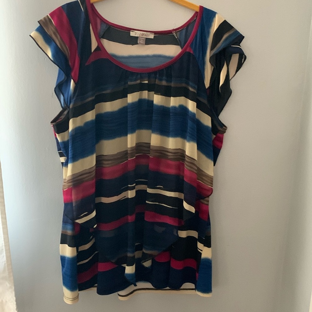 Roz & Ali layered top size 1X
